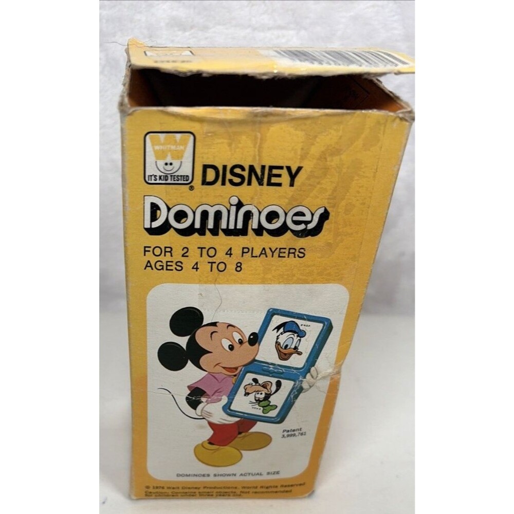 Vintage 1976 Disney Dominoes Complete Mickey Mouse & Friends